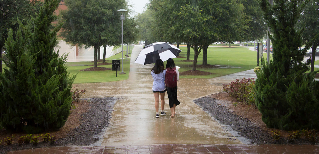 Slideshow: Rainy Days on Campus